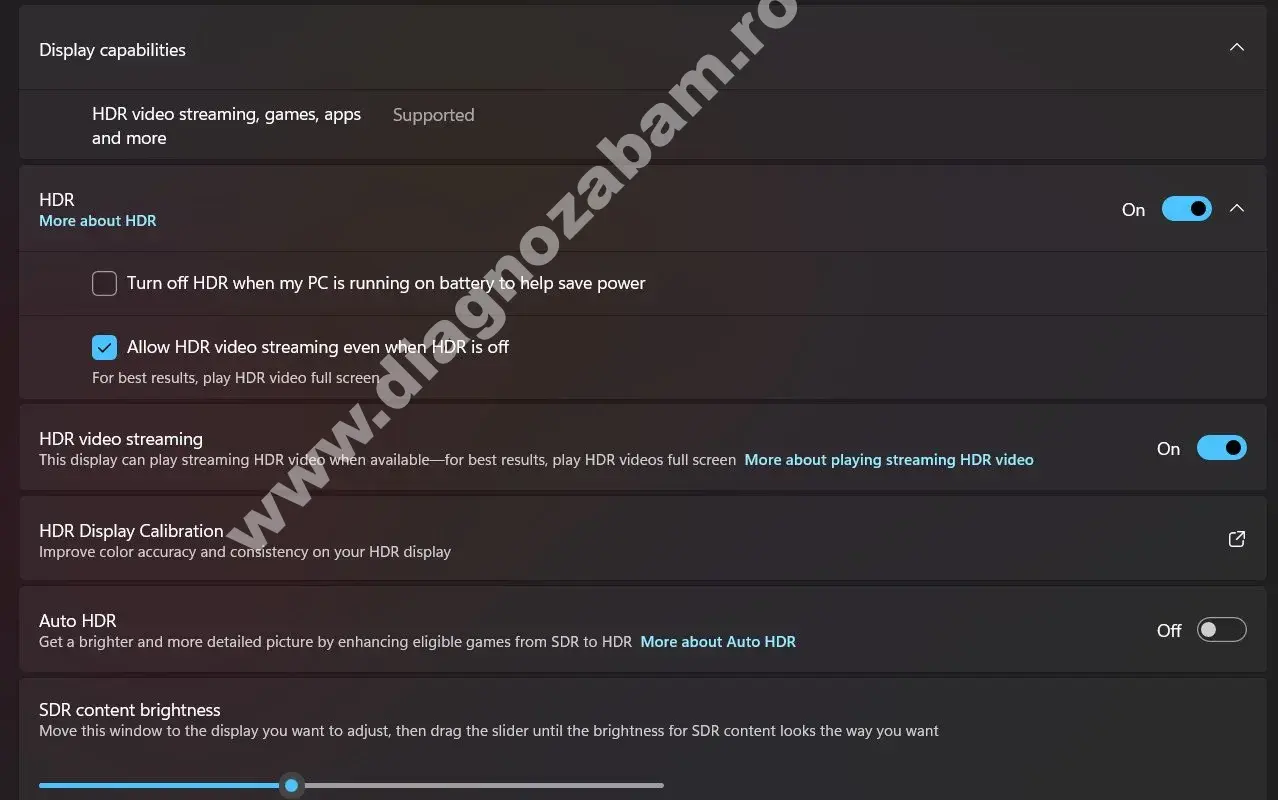 noua functionalitate windows 11 permite comutarea automata la hdr pentru streaming video mfrh original