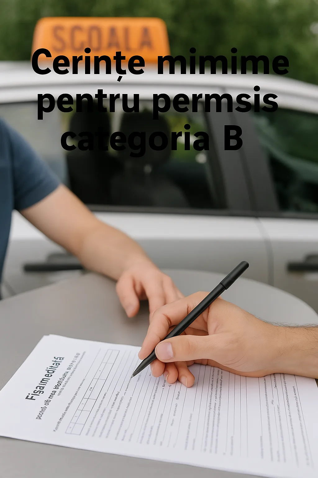 Cerințe minime pentru permis categoria B