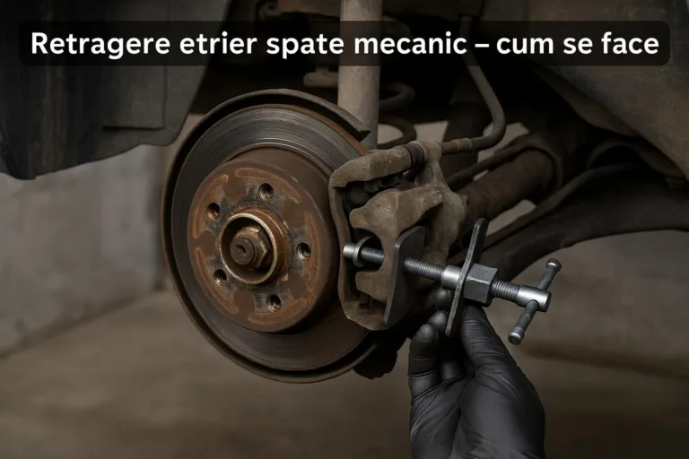 Retragere etrier spate mecanic – cum se face