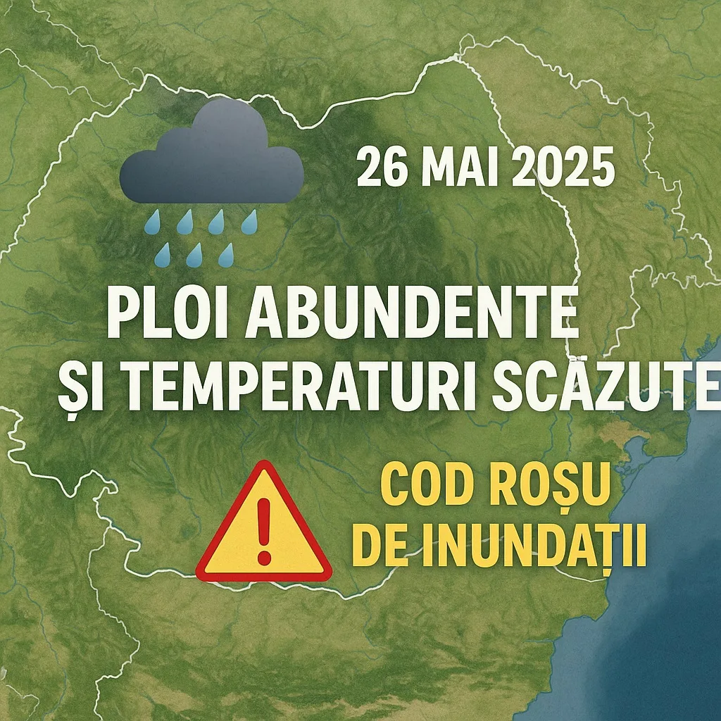 Cod Roșu de Inundații și Vreme Severă Cod Roșu de Inundații și Vreme Severă
