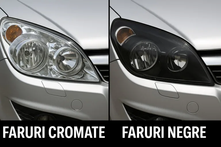 Faruri negre vs. cromate Astra H – ce alegi