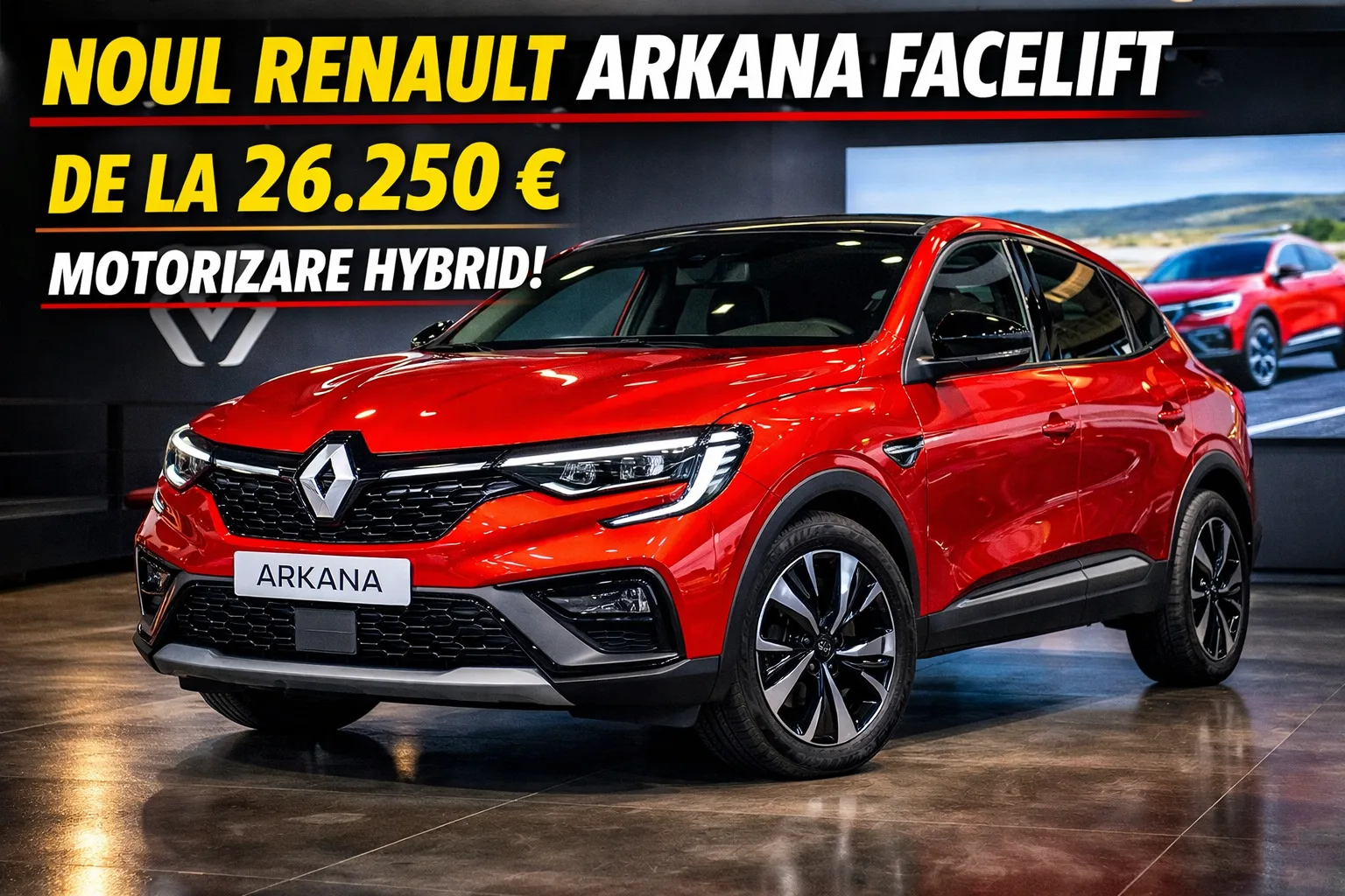 Renault Arkana facelift în showroom