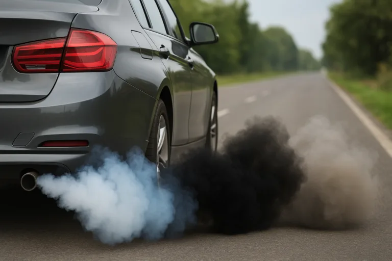 culorile fumului de eșapament auto