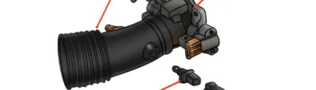 2 How to Replace an Intake Air Temperature Sensor Diagram indicating the intake air temperature sensor