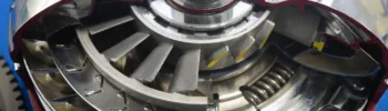 Cut model of automobile parts torque converter