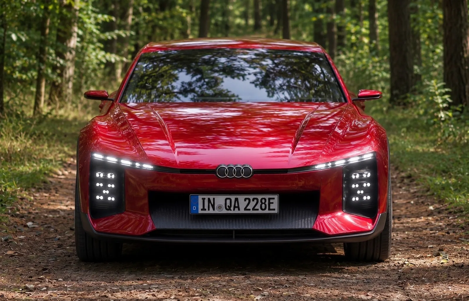 Audi Quattro Rendering Studie