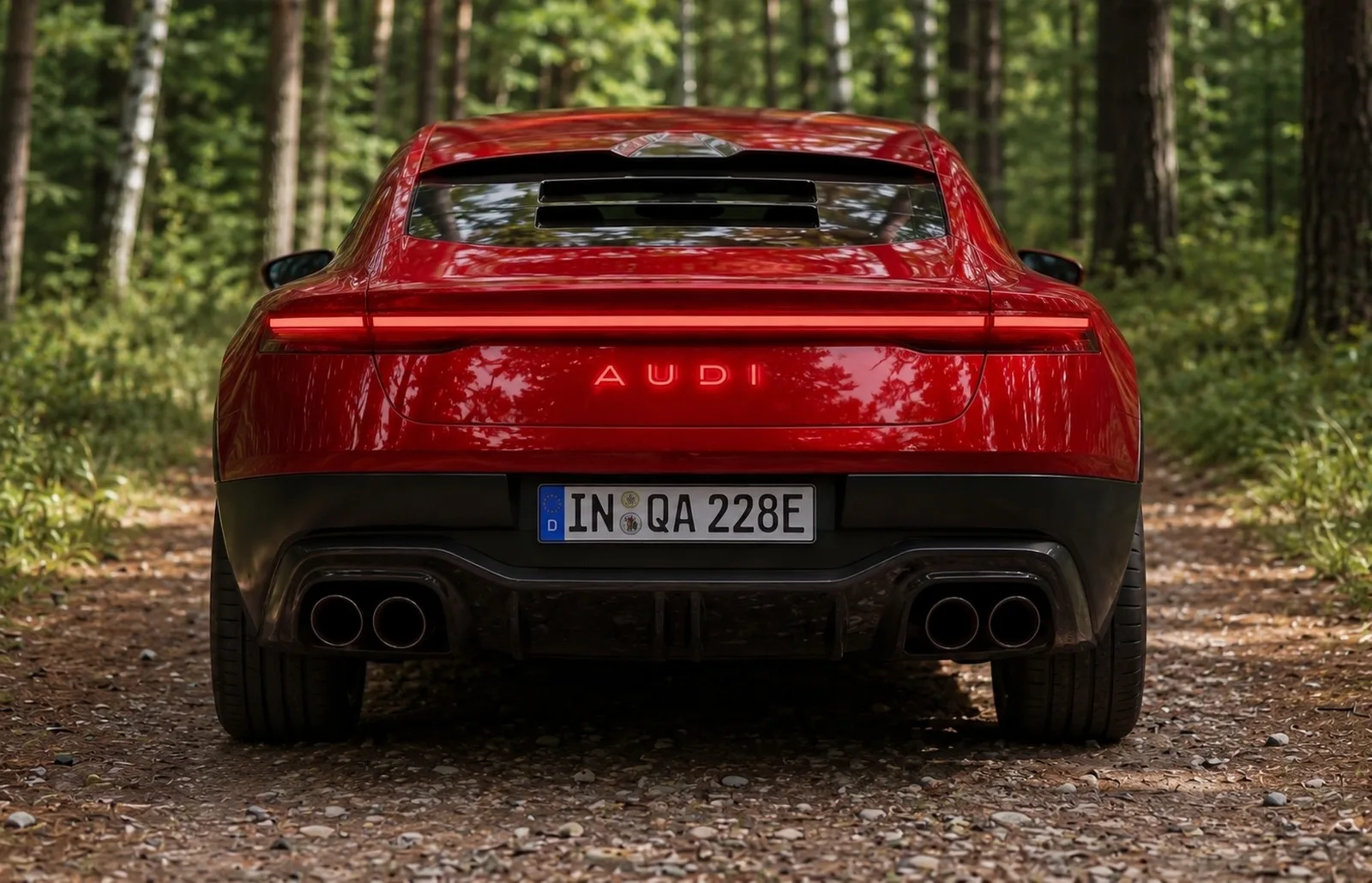 Audi Quattro Rendering Studie