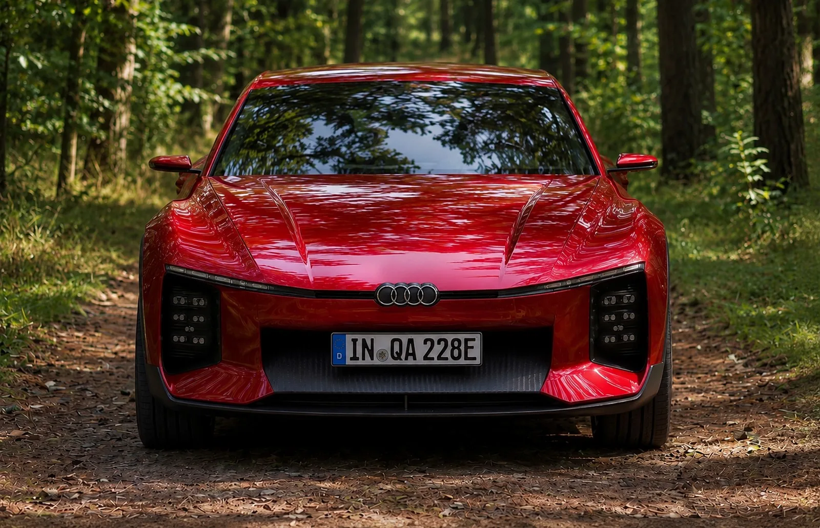Audi Quattro Rendering Studie
