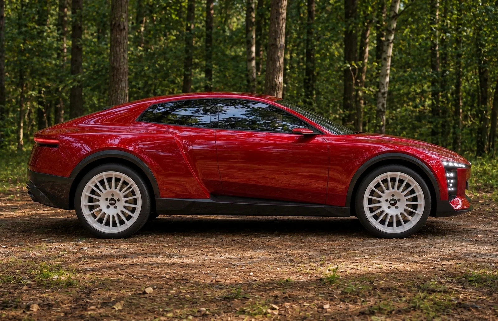 Audi Quattro Rendering Studie