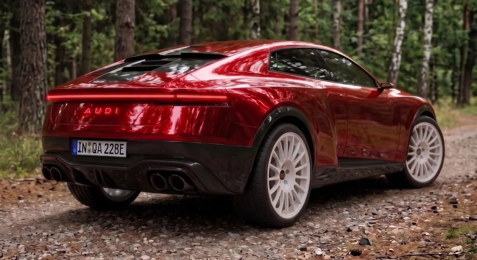 Audi Quattro Rendering Studie e