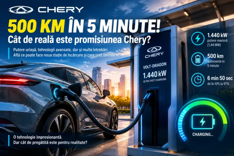 Chery promite 500 km în doar 5 minute!