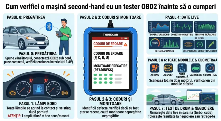 Second-hand: ce ascunde vânzătorul? Test OBD2